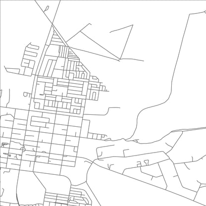 ROAD MAP OF VRYBURG, SOUTH AFRICA BY MAPBAKES