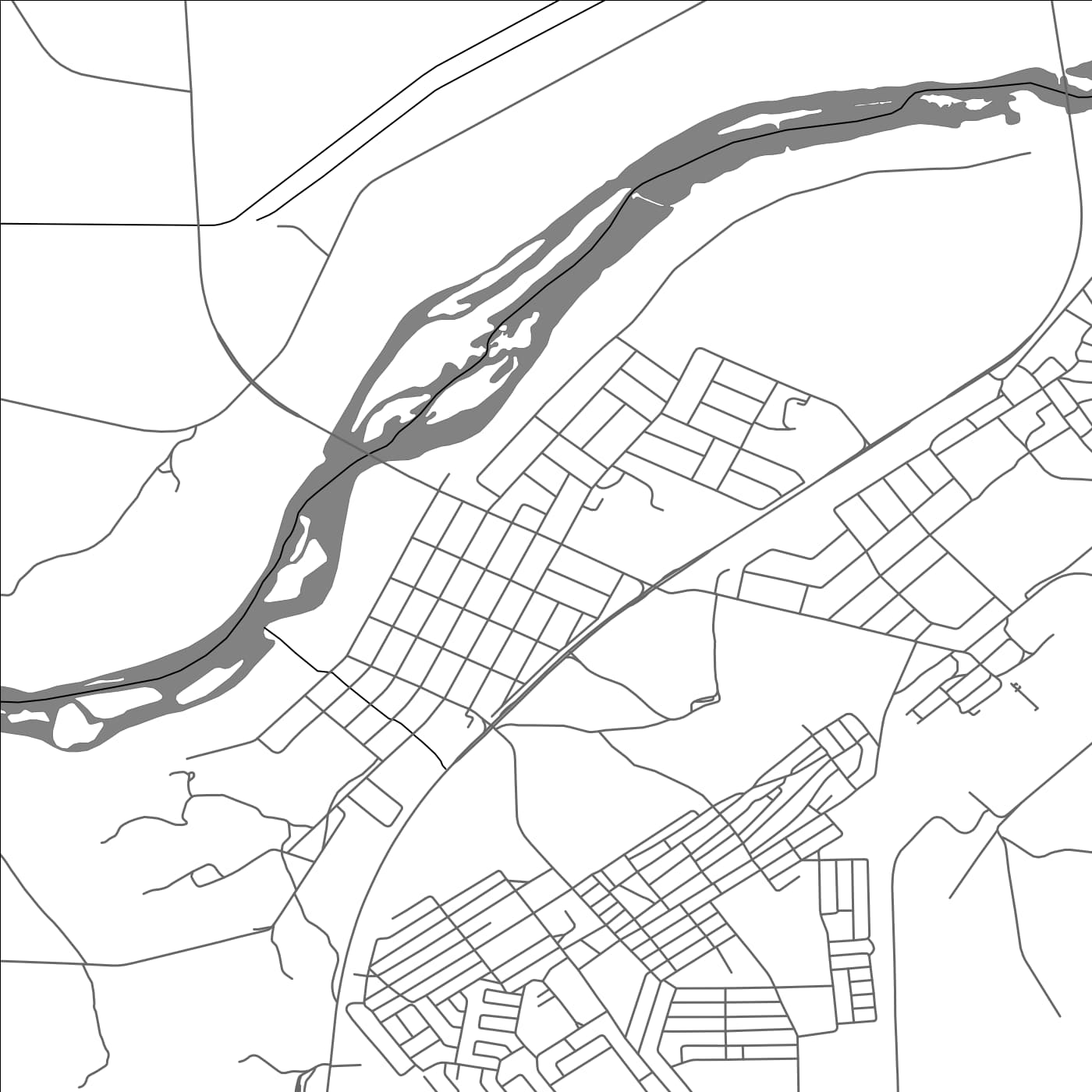 ROAD MAP OF WARRENTON, SOUTH AFRICA BY MAPBAKES