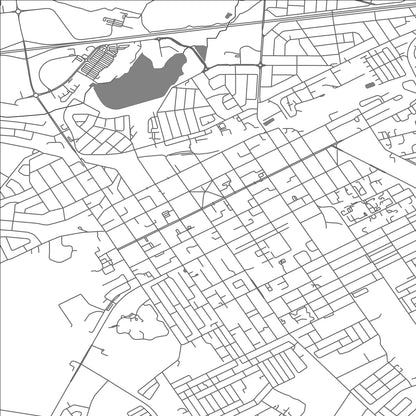 ROAD MAP OF WORCESTER, SOUTH AFRICA BY MAPBAKES