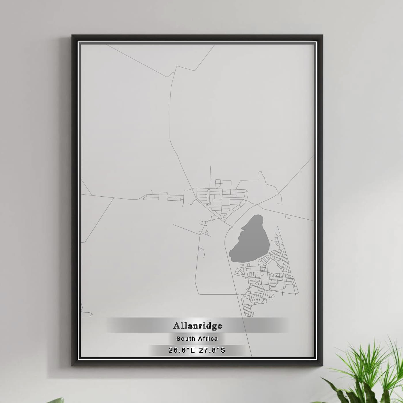 ROAD MAP OF ALLANRIDGE, SOUTH AFRICA BY MAPBAKES