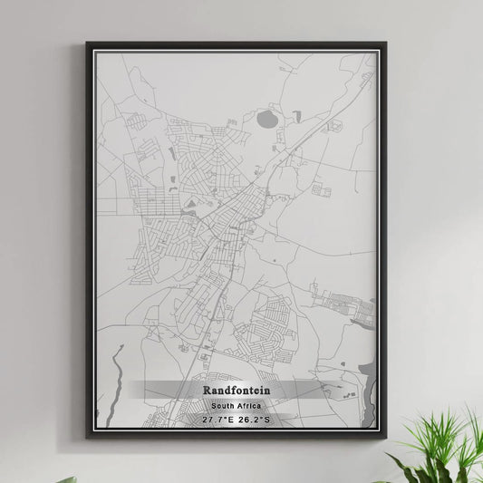 ROAD MAP OF RANDFONTEIN, SOUTH AFRICA BY MAPBAKES