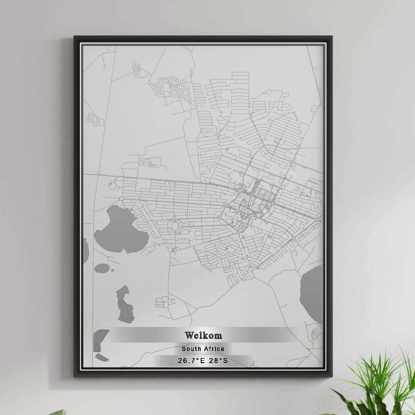 ROAD MAP OF WELKOM, SOUTH AFRICA BY MAPBAKES