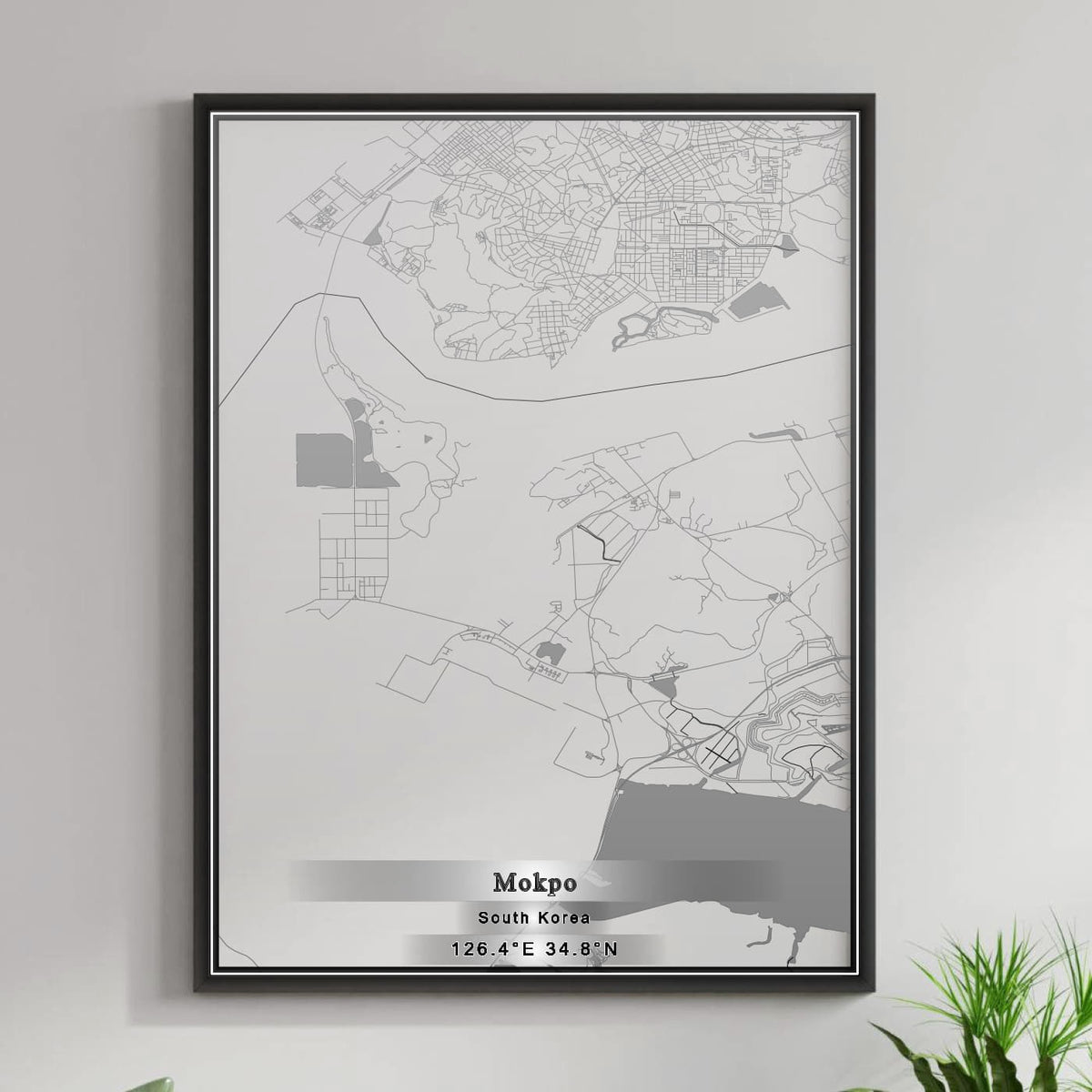 ROAD MAP OF MOKPO, SOUTH KOREA BY MAPBAKES