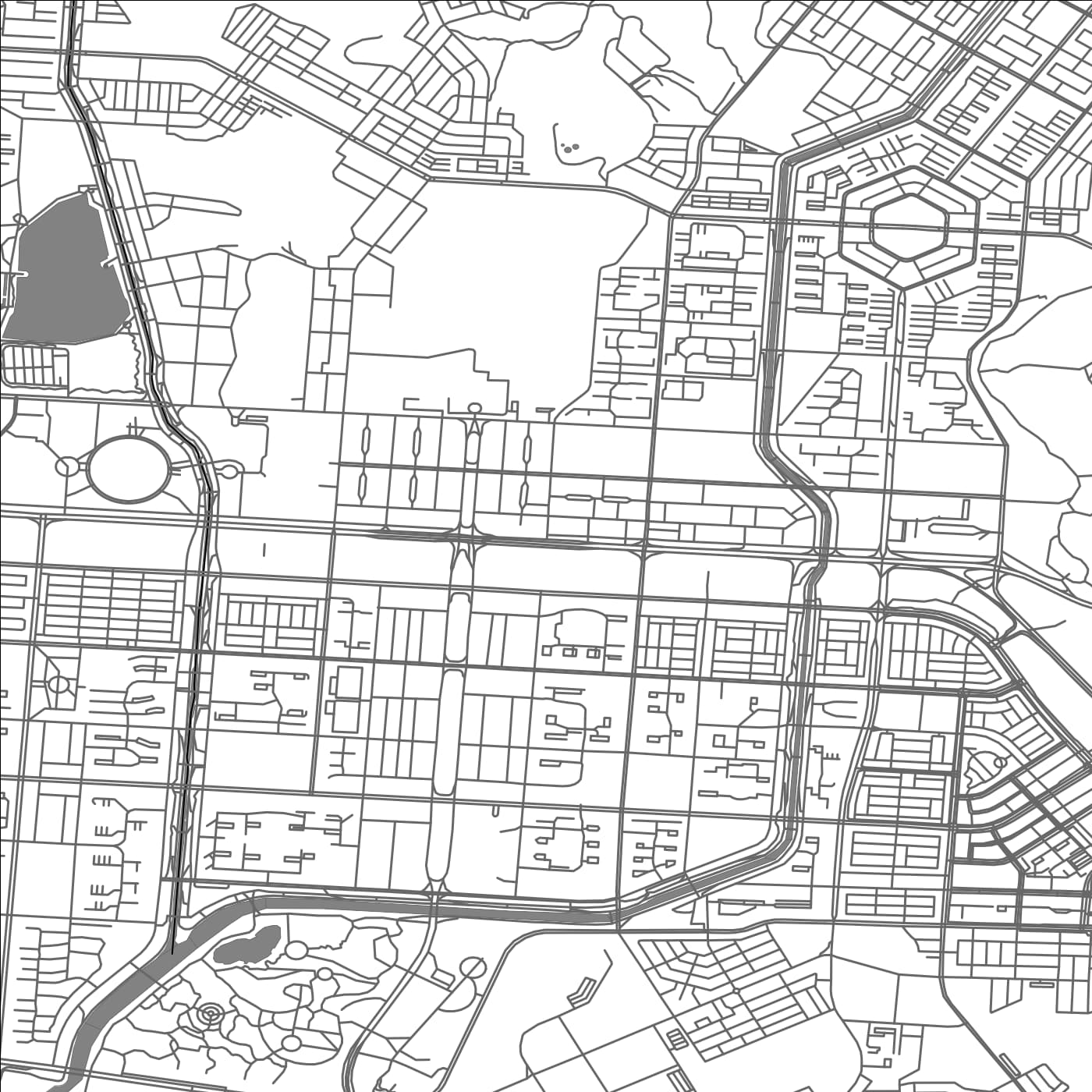 ROAD MAP OF ANSAN, SOUTH KOREA BY MAPBAKES