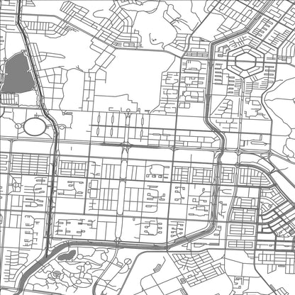 ROAD MAP OF ANSAN, SOUTH KOREA BY MAPBAKES