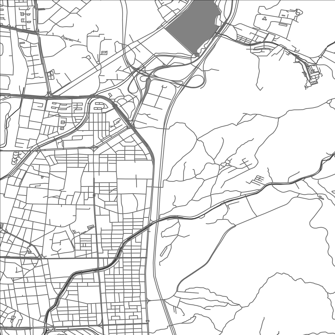 ROAD MAP OF CH'ONAN, SOUTH KOREA BY MAPBAKES