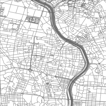 ROAD MAP OF DAEGU, SOUTH KOREA BY MAPBAKES