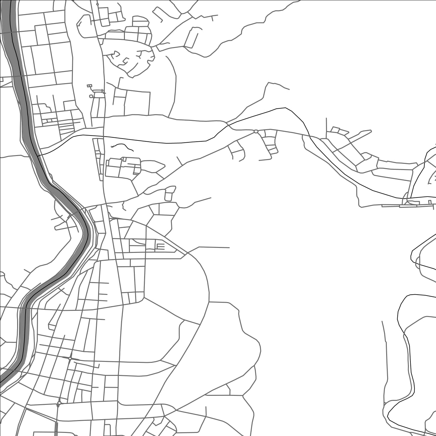 ROAD MAP OF DONGDUCHEON, SOUTH KOREA BY MAPBAKES