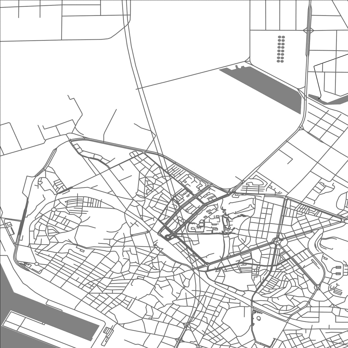 ROAD MAP OF INCHEON, SOUTH KOREA BY MAPBAKES