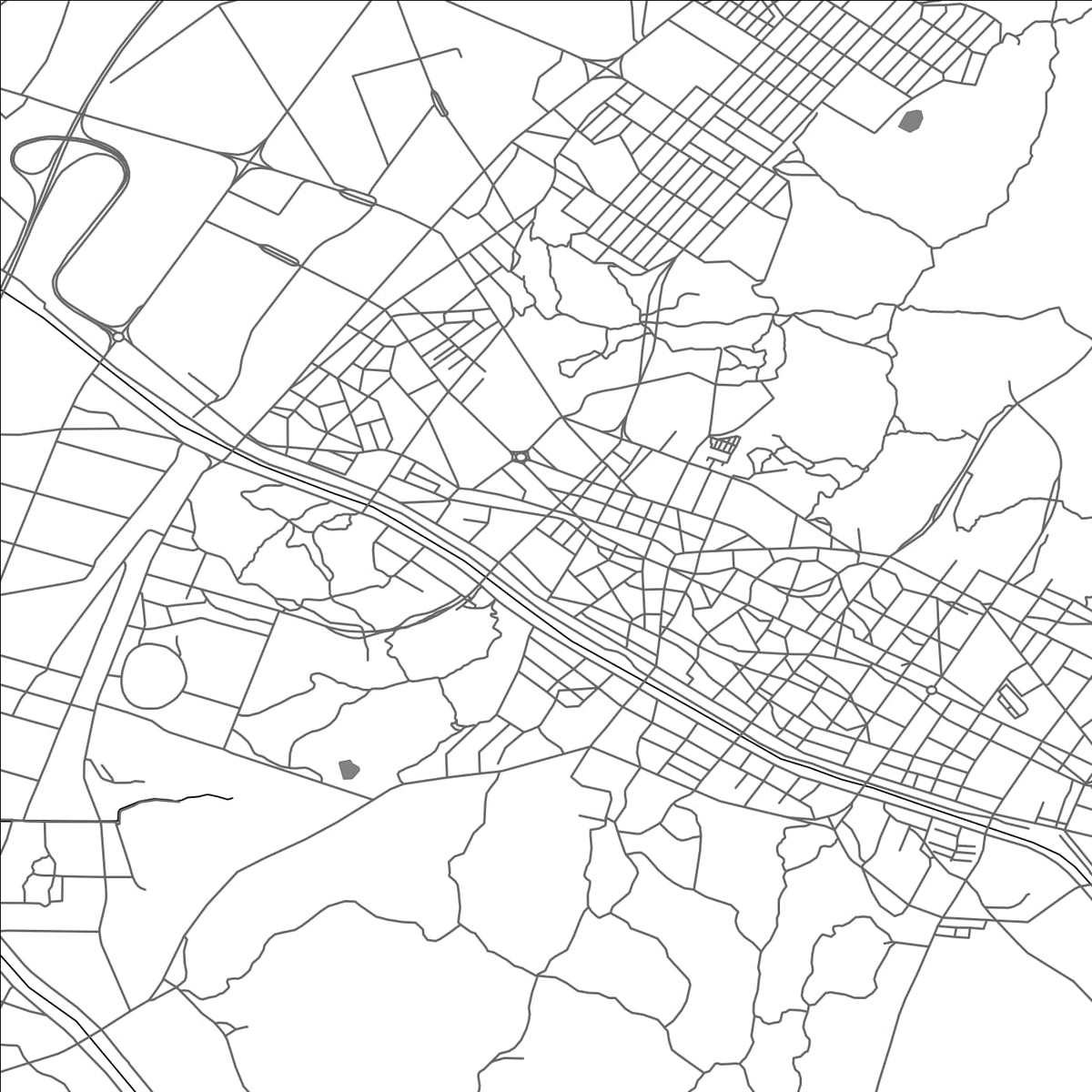 ROAD MAP OF JEONGHAE, SOUTH KOREA BY MAPBAKES