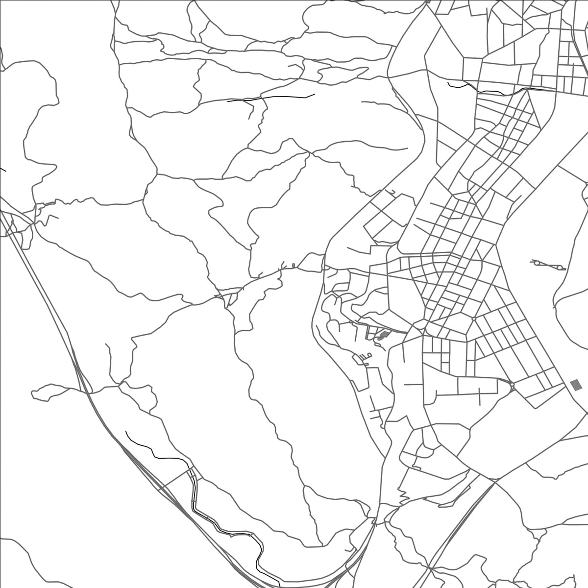 ROAD MAP OF MASAN, SOUTH KOREA BY MAPBAKES