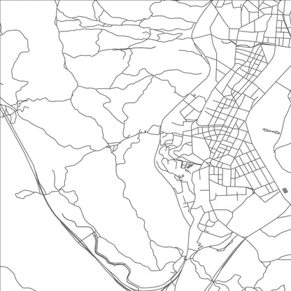 ROAD MAP OF MASAN, SOUTH KOREA BY MAPBAKES