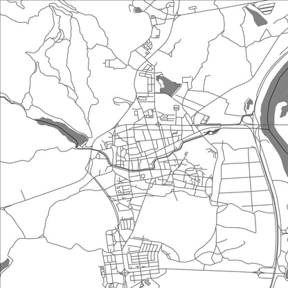 ROAD MAP OF NAJU, SOUTH KOREA BY MAPBAKES