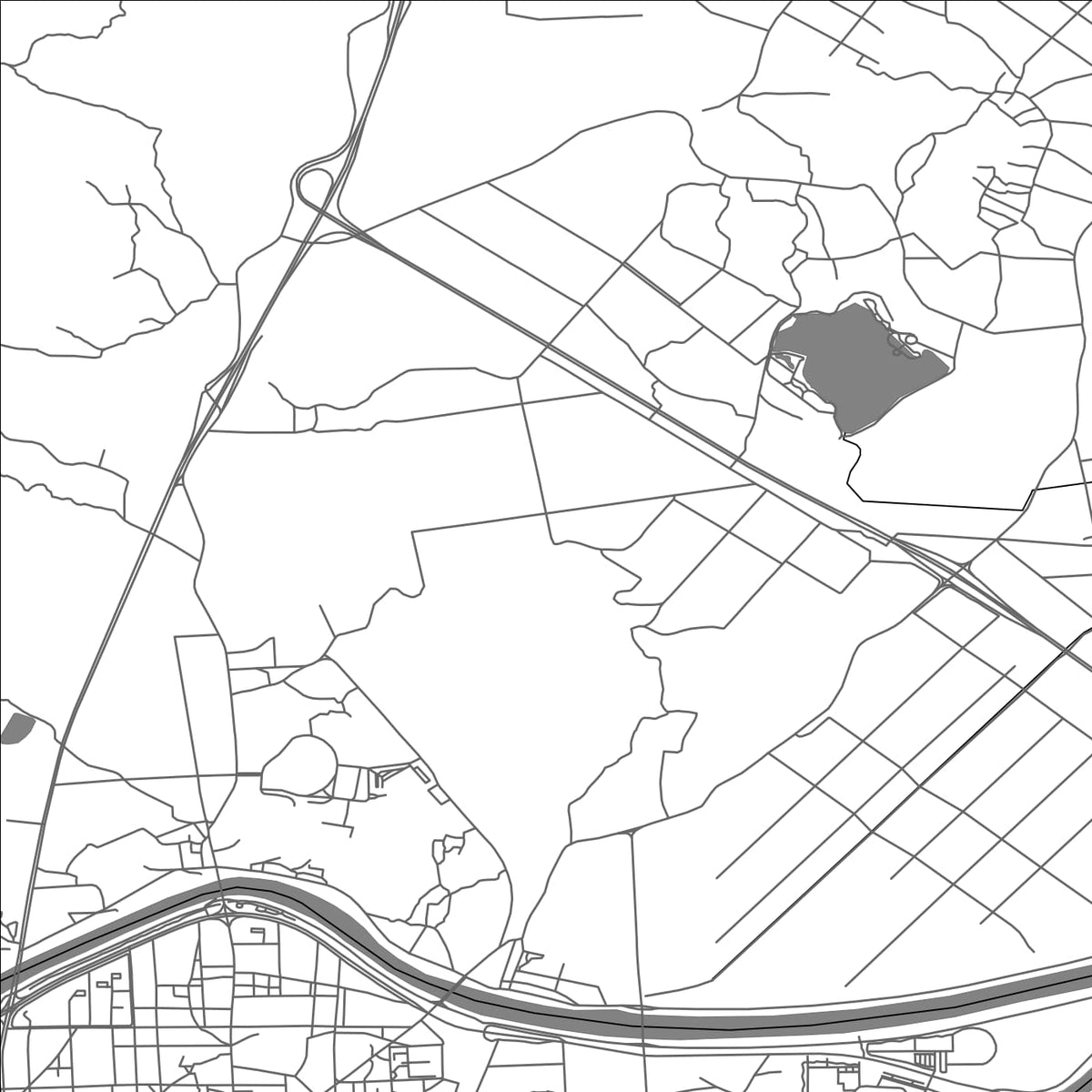ROAD MAP OF SANGJU, SOUTH KOREA BY MAPBAKES