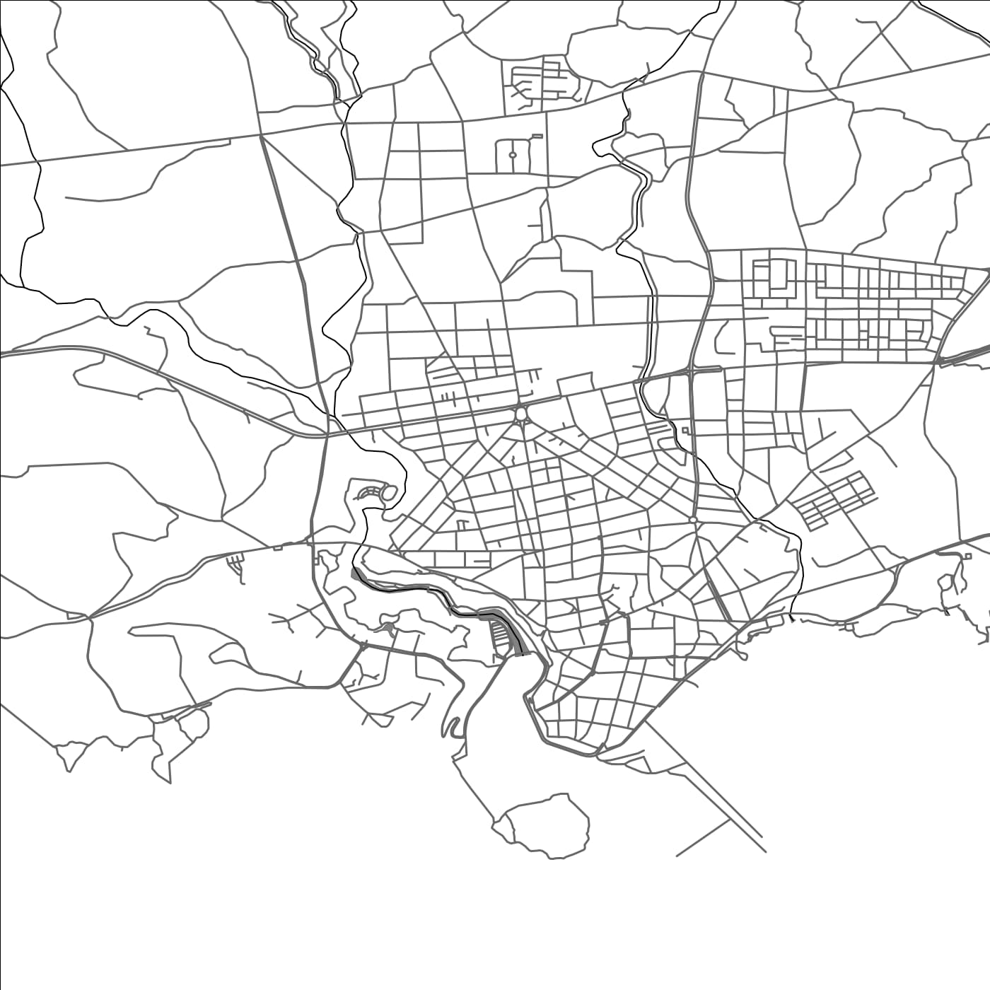 ROAD MAP OF SEOGWIPO, SOUTH KOREA BY MAPBAKES