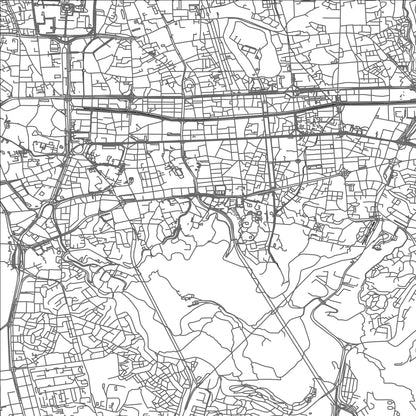 ROAD MAP OF SEOUL, SOUTH KOREA BY MAPBAKES