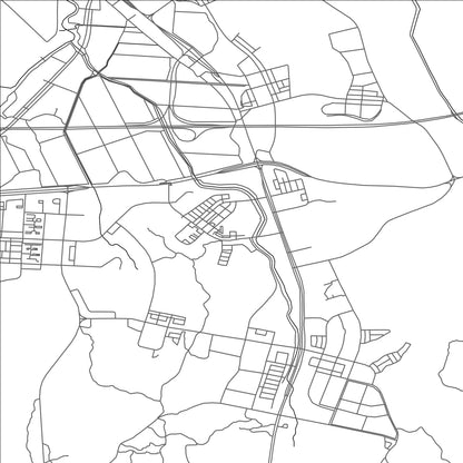 ROAD MAP OF SIHUNG, SOUTH KOREA BY MAPBAKES