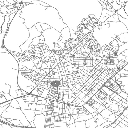 ROAD MAP OF SOSAN, SOUTH KOREA BY MAPBAKES