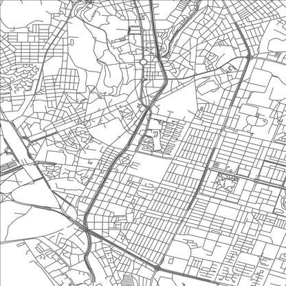 ROAD MAP OF SUWON, SOUTH KOREA BY MAPBAKES