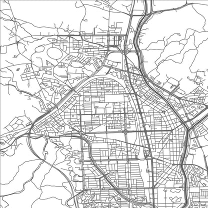 ROAD MAP OF UIJEONGBU, SOUTH KOREA BY MAPBAKES