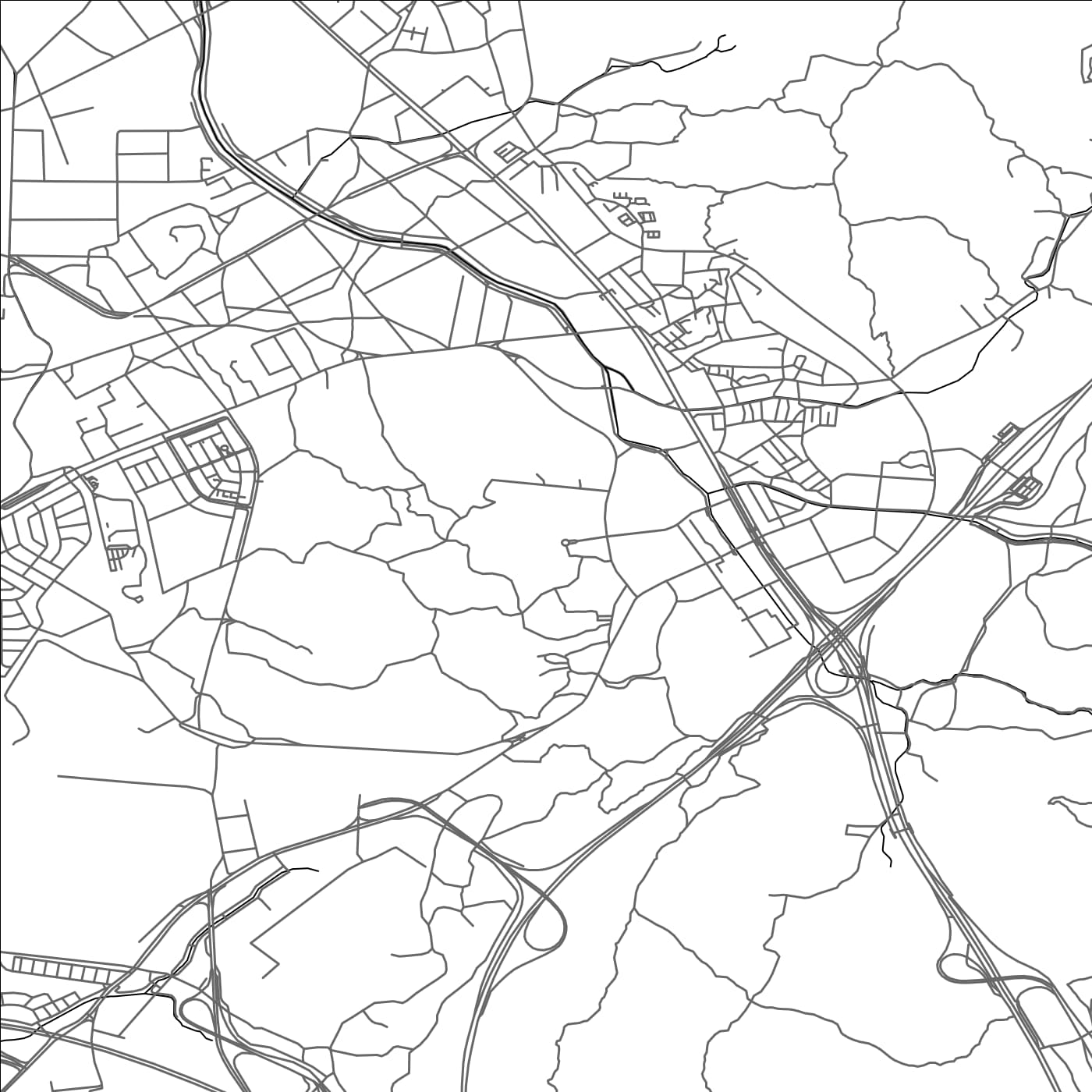 ROAD MAP OF UIWANG, SOUTH KOREA BY MAPBAKES