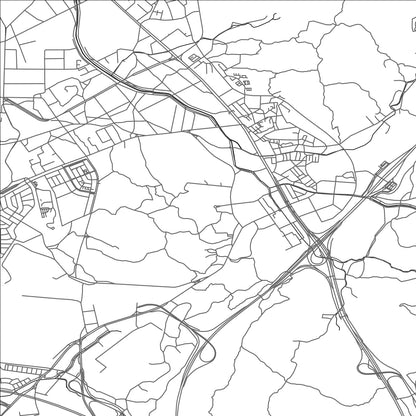 ROAD MAP OF UIWANG, SOUTH KOREA BY MAPBAKES