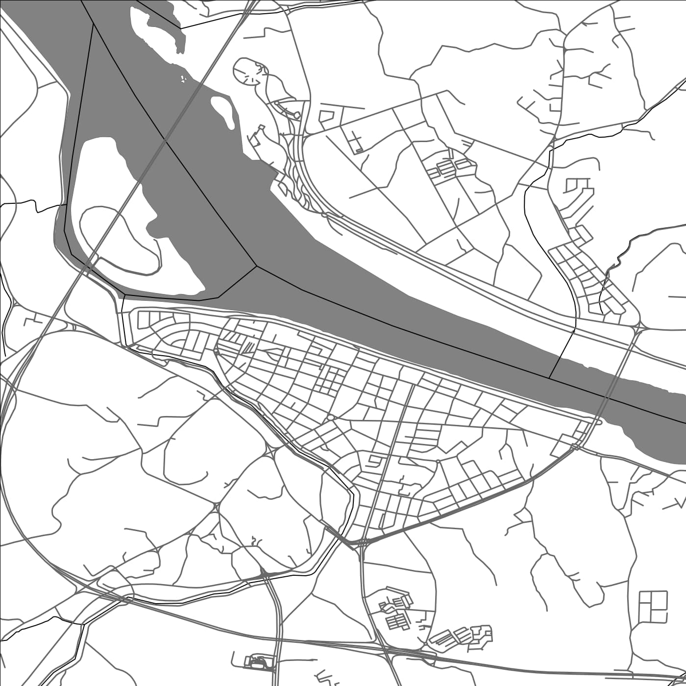 ROAD MAP OF YOJU, SOUTH KOREA BY MAPBAKES