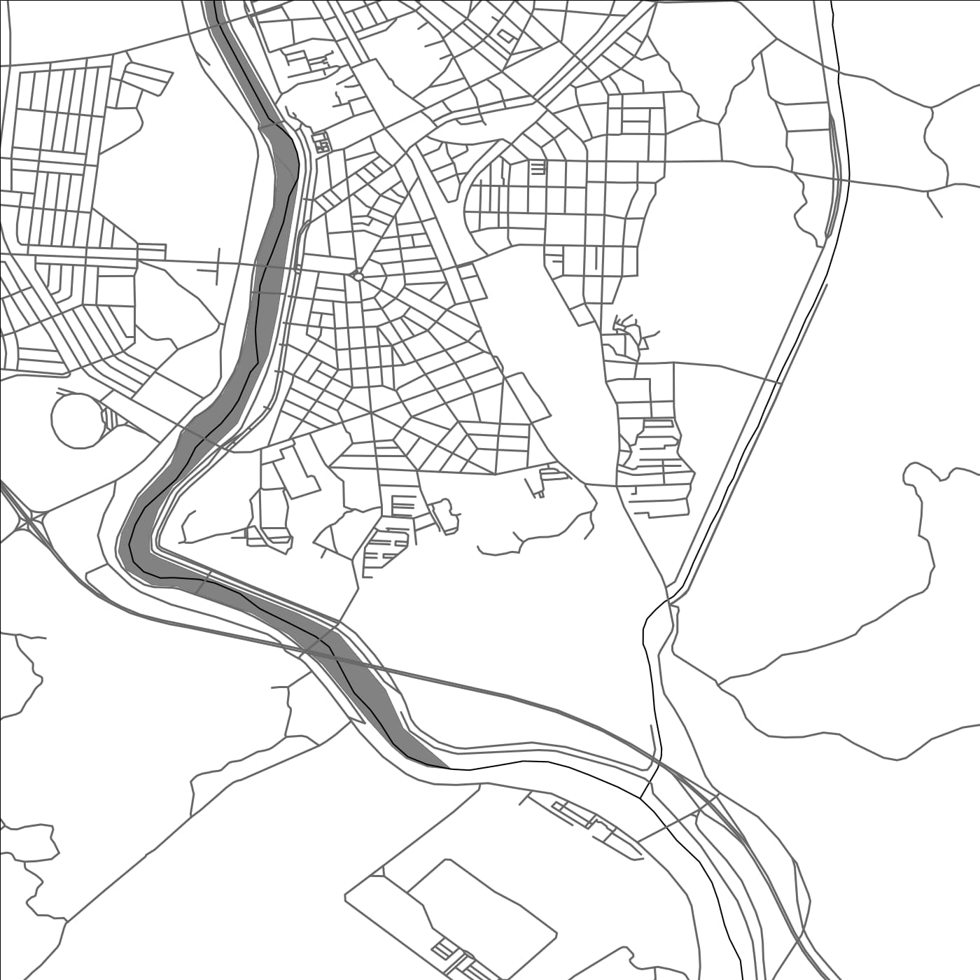 ROAD MAP OF YONGJU, SOUTH KOREA BY MAPBAKES