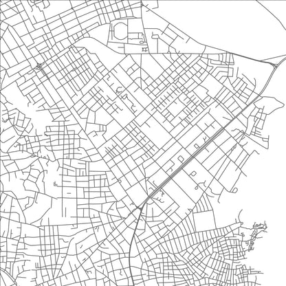 ROAD MAP OF KANIFING, THE GAMBIA BY MAPBAKES