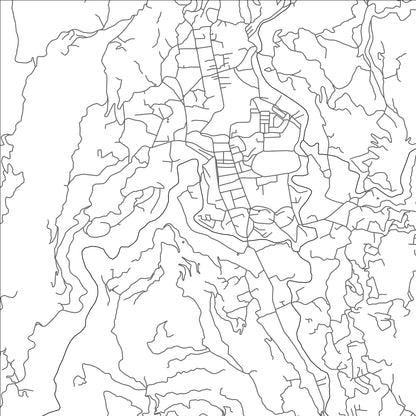 ROAD MAP OF BADULLA, SRI LANKA BY MAPBAKES
