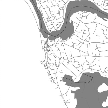 ROAD MAP OF BENTOTA, SRI LANKA BY MAPBAKES