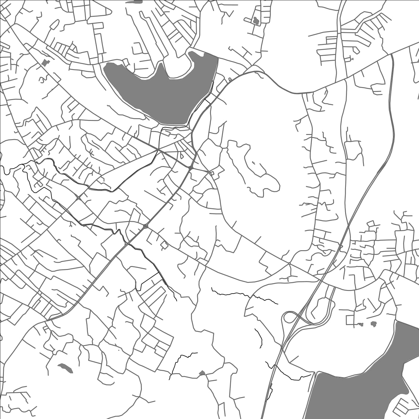 ROAD MAP OF KURUNEGALA, SRI LANKA BY MAPBAKES