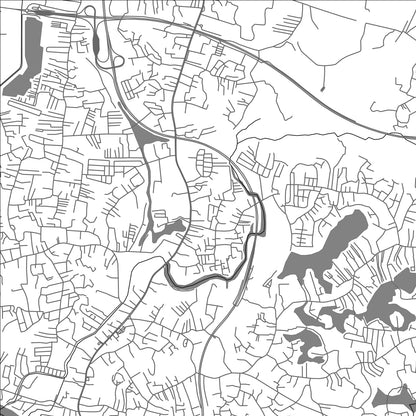 ROAD MAP OF MABOLE, SRI LANKA BY MAPBAKES