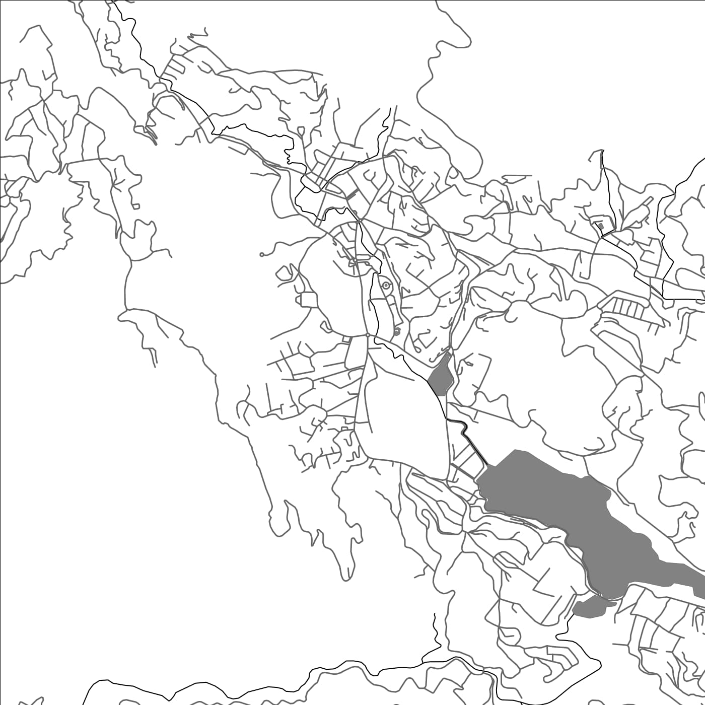 ROAD MAP OF NUWARA ELIYA, SRI LANKA BY MAPBAKES