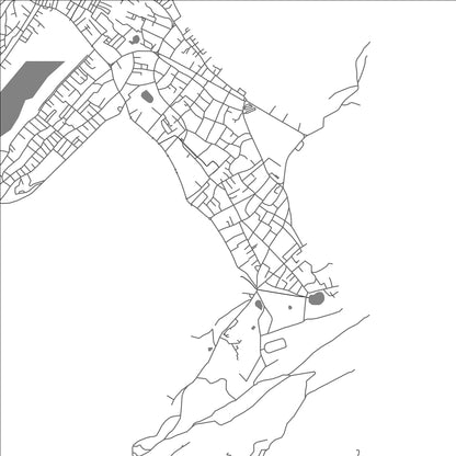 ROAD MAP OF TRINCOMALEE, SRI LANKA BY MAPBAKES