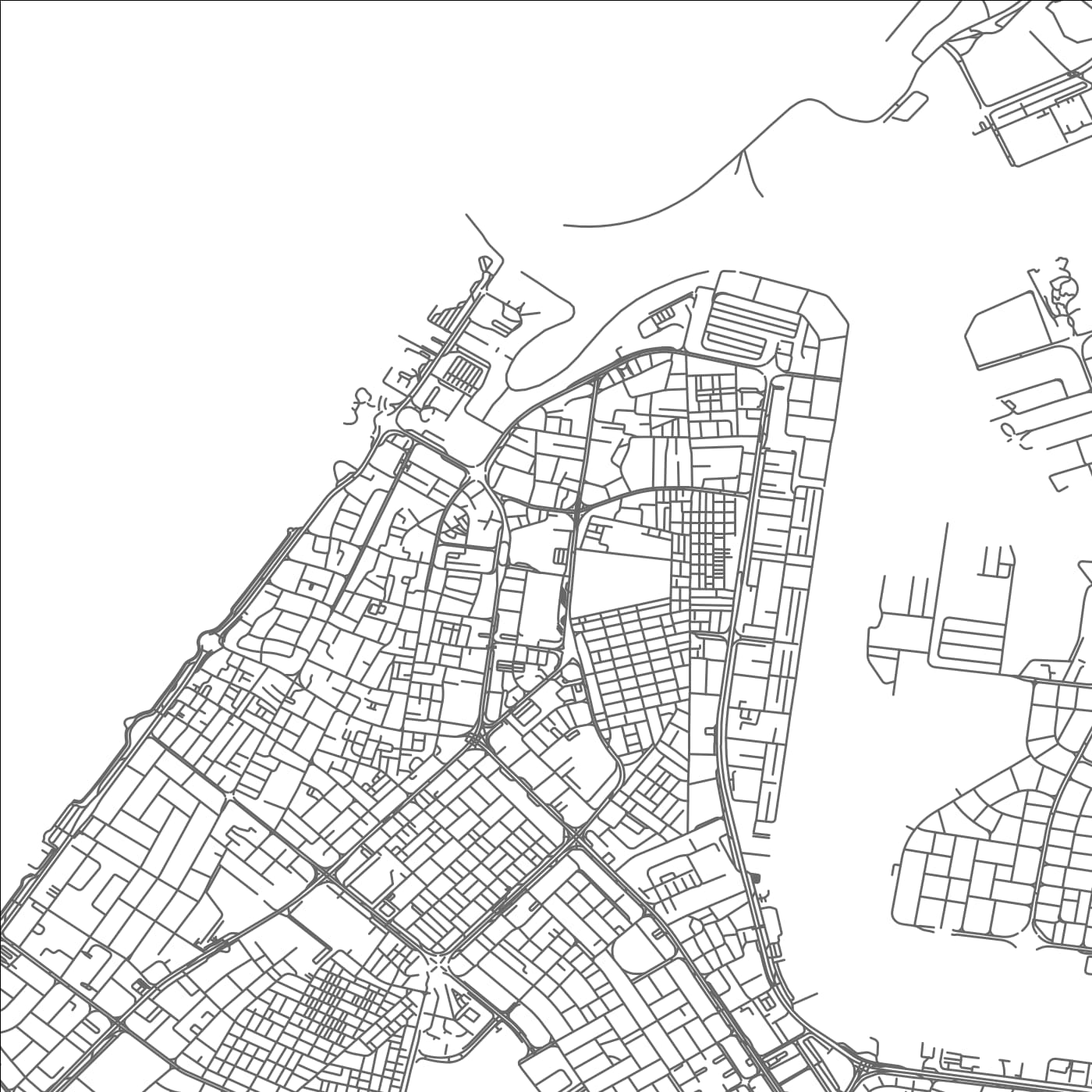 ROAD MAP OF ‘AJMĀN, UNITED ARAB EMIRATES BY MAPBAKES