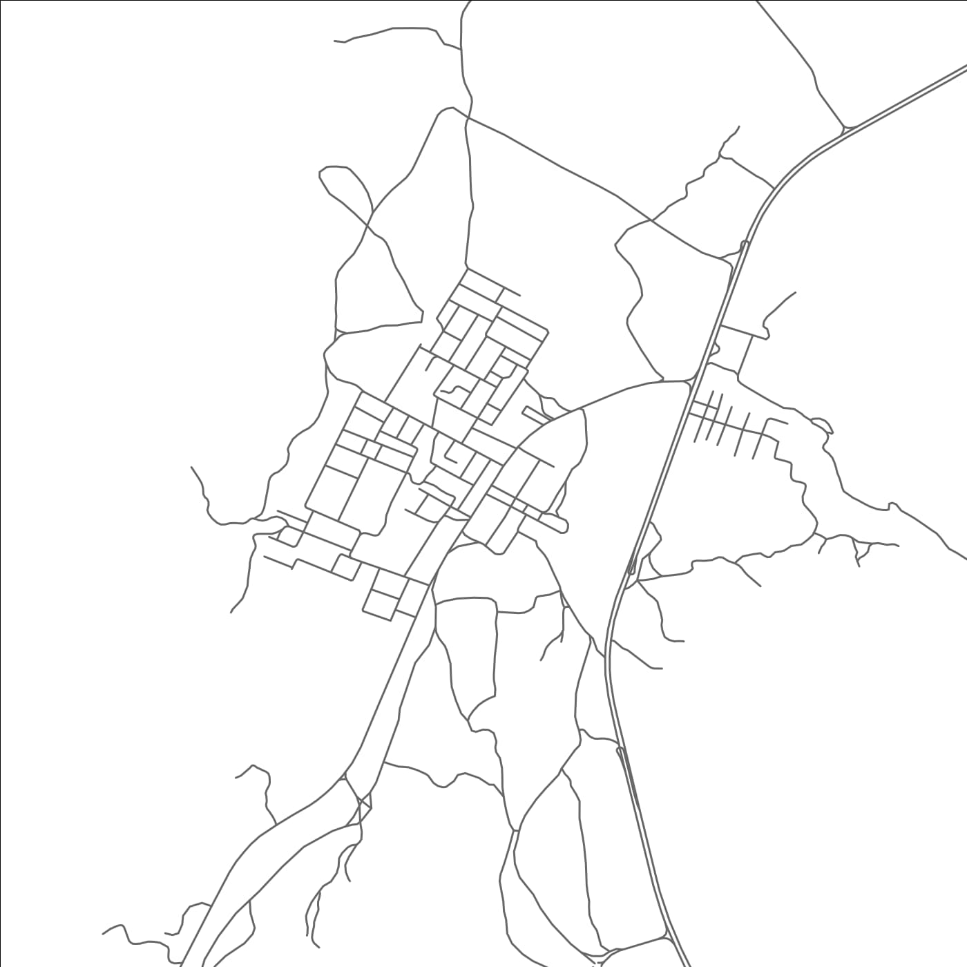 ROAD MAP OF AL ḨALĀH, UNITED ARAB EMIRATES BY MAPBAKES