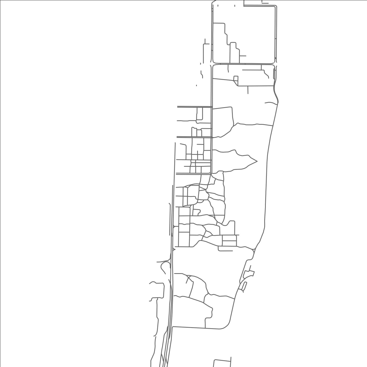 ROAD MAP OF MURBAḨ, UNITED ARAB EMIRATES BY MAPBAKES