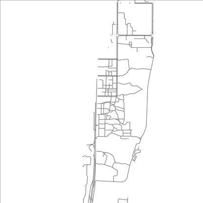 ROAD MAP OF MURBAḨ, UNITED ARAB EMIRATES BY MAPBAKES