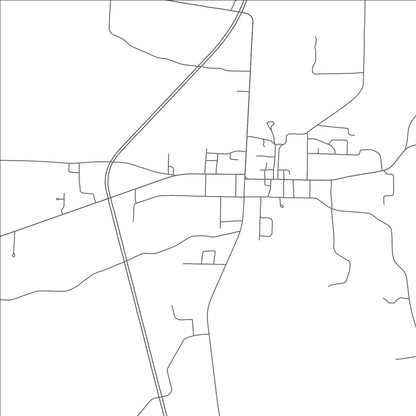 ROAD MAP OF BRADFORD, TENNESSEE BY MAPBAKES