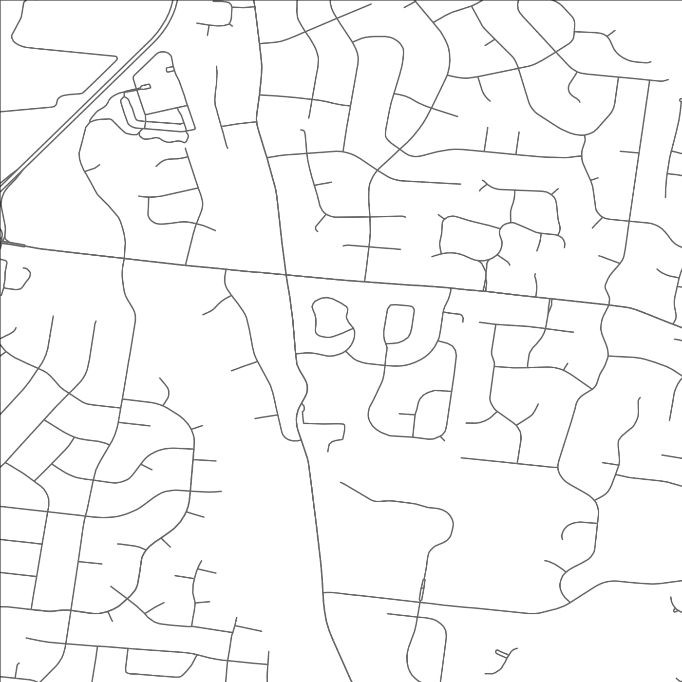 ROAD MAP OF BRENTWOOD, TENNESSEE BY MAPBAKES