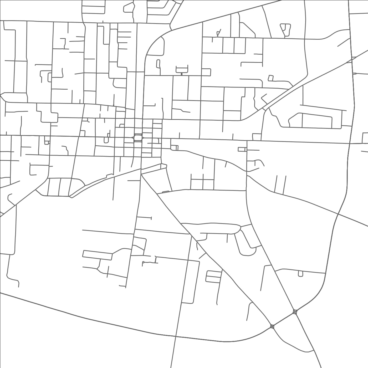 ROAD MAP OF BROWNSVILLE, TENNESSEE BY MAPBAKES