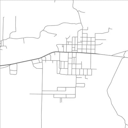 ROAD MAP OF BRUCETON, TENNESSEE BY MAPBAKES