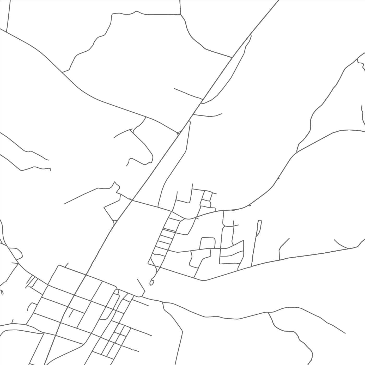 ROAD MAP OF CALHOUN, TENNESSEE BY MAPBAKES