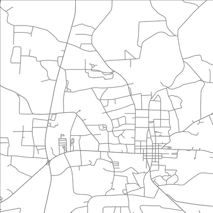 ROAD MAP OF CAMDEN, TENNESSEE BY MAPBAKES