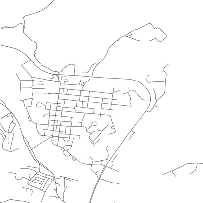 ROAD MAP OF CARTHAGE, TENNESSEE BY MAPBAKES