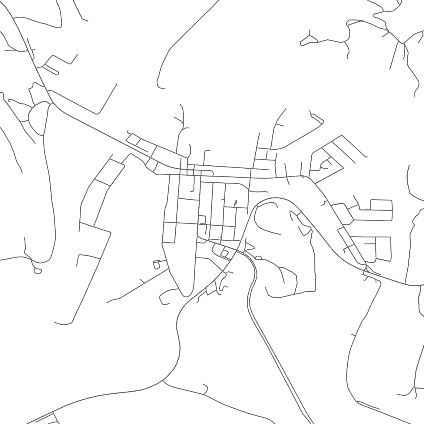 ROAD MAP OF CELINA, TENNESSEE BY MAPBAKES