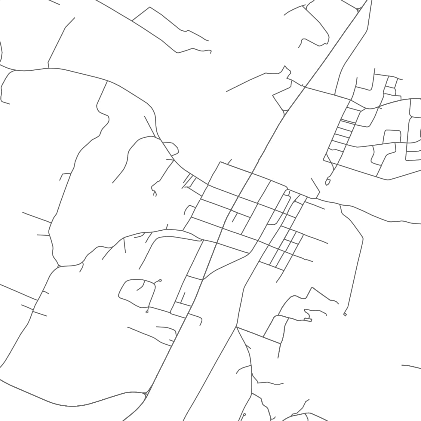 ROAD MAP OF CHARLESTON, TENNESSEE BY MAPBAKES