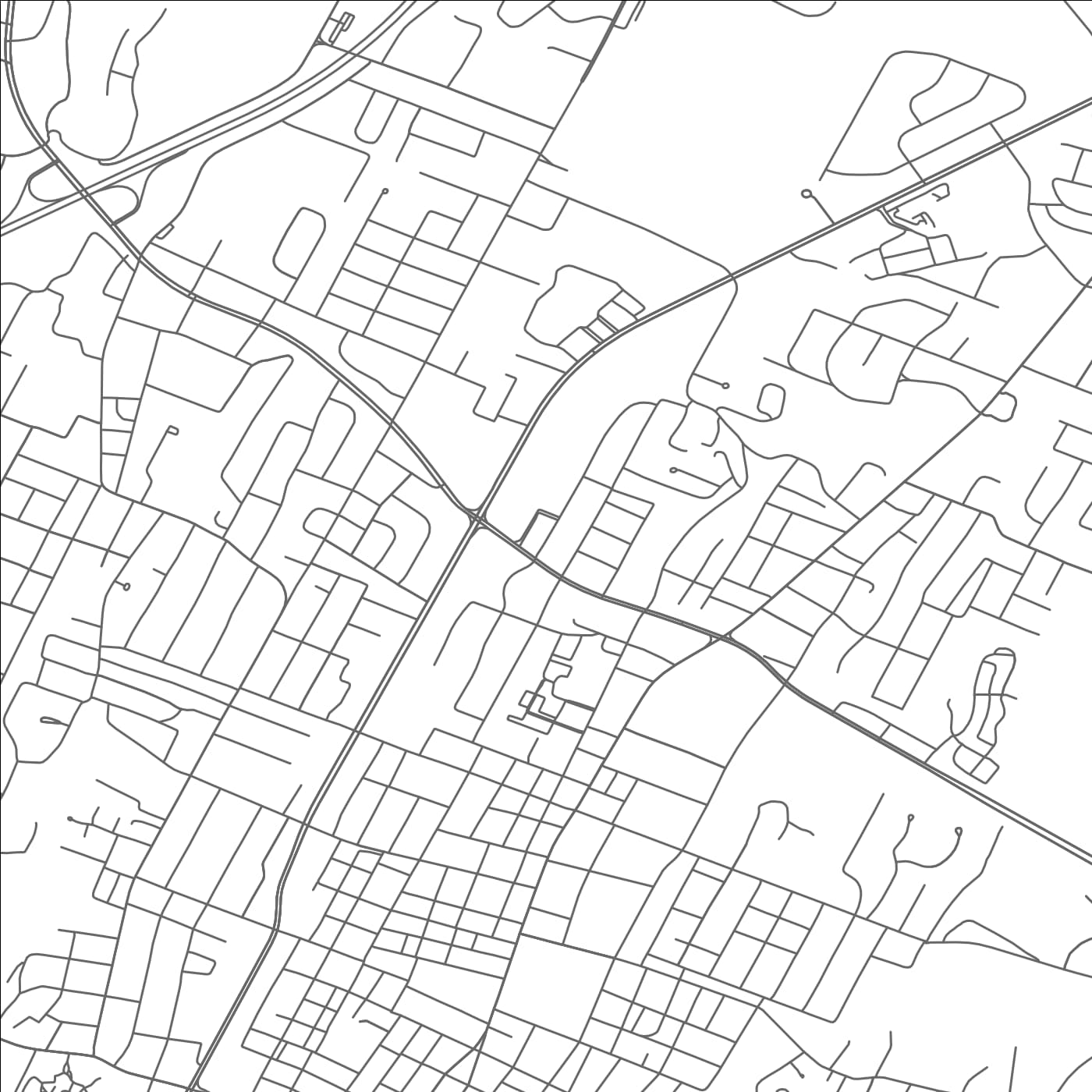 ROAD MAP OF CLEVELAND, TENNESSEE BY MAPBAKES