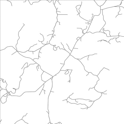 ROAD MAP OF COKER CREEK, TENNESSEE BY MAPBAKES